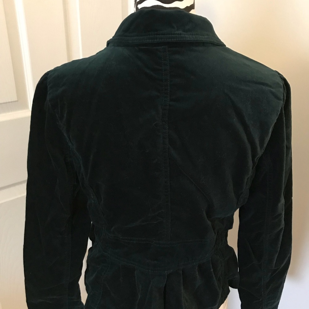 LOFT Dark Green Velvet Blazer - Picture 8 of 8